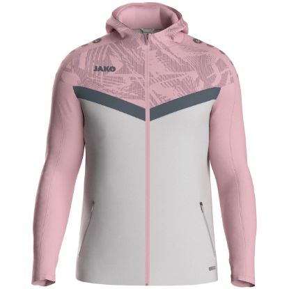 Afbeeldingen van Jas met kap Iconic zachtgrijs/dusky pink/antra light
